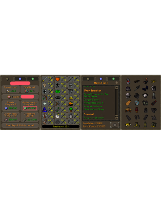 Main | Staker | TTL: 2231 | CL: 126 | QP: 332 [Max Combat, Max Melee, Avernic Defender, Fire Cape, B Gloves + MORE!]