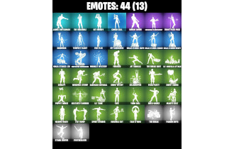 UNIQUE - Durrr Taisho, The Night Rose [32 Skins, 50 Vbucks, 55 Axes, 44 Emotes, 36 Gliders and MORE!]