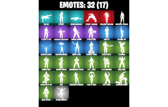 UNIQUE - Darth Vader, Kiara K.O. [32 Skins, 200 Vbucks, 44 Axes, 32 Emotes, 27 Gliders and MORE!]