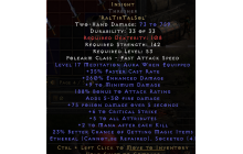 Insight Thresher [35% FCR | 260% Damage Percent | 9 MinDmg]