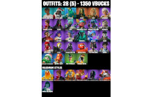 UNIQUE - Hades, Zeus  [28 Skins, 1350 Vbucks, 61 Axes, 45 Emotes, 45 Gliders and MORE!]