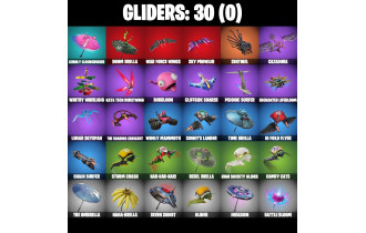 UNIQUE - Contract Giller , Knife Tricks  [30 Skins, 36 Axes, 32 Emotes, 30 Gliders and MORE!]