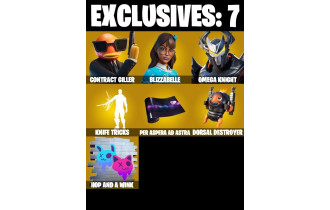 UNIQUE - Contract Giller , Knife Tricks  [30 Skins, 36 Axes, 32 Emotes, 30 Gliders and MORE!]
