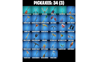 UNIQUE - Andy Fangerson, Dynamo TNTina [27 Skins, 1050 Vbucks, 34 Axes, 23 Emotes, and MORE!]