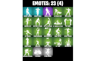 UNIQUE - Andy Fangerson, Dynamo TNTina [27 Skins, 1050 Vbucks, 34 Axes, 23 Emotes, and MORE!]