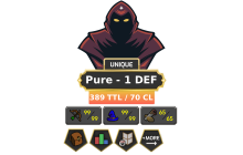 Pure - 1 DEF | TTL: 389 | CL: 70 [99 MAGE, 99 RAN + MORE!]