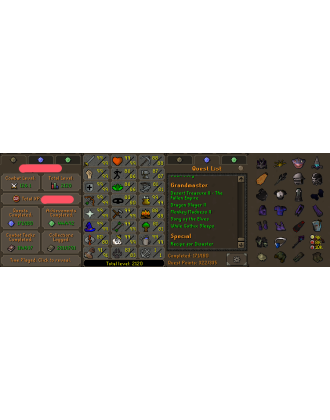 Main | Staker | TTL: 2120 | CL: 126 | QP: 322 [Max Combat, Max Melee, Avernic Defender, Fire Cape, B Gloves, Rigour + MORE!]