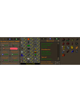 Main | Staker | TTL: 1993 | CL: 125 | QP: 263 [Max Melee, Avernic Defender, Fire Cape, B Gloves, Rigour, Augury, Ava's + MORE!]