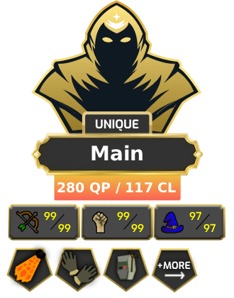 Main | TTL: 1967 | CL: 117 | QP: 280 [Fire Cape, B Gloves, Rigour, Augury, Ava's, MM2, MM1, DS2, Void, Torso, DT2, SOTE + MORE!]