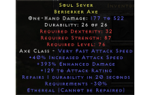 Soul Sever [40% IAS | 393% Damage Percent | 129 All Att]