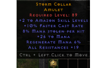 Storm Collar [2 Amazon Skills | 10% FCR | 8% ML]
