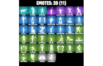 UNIQUE - Crystal, MrBeast [38 Skins, 46 Axes, 39 Emotes, 6 Gliders and MORE!]