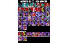 UNIQUE - Godzilla Evolved, Dynamo TNTina [37 Skins, 100 Vbucks, 52 Axes, 41 Emotes, 37 Gliders and MORE!]