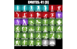 UNIQUE - Godzilla Evolved, Dynamo TNTina [37 Skins, 100 Vbucks, 52 Axes, 41 Emotes, 37 Gliders and MORE!]