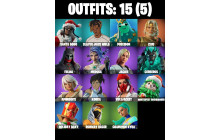 UNIQUE - Poseidon, Zeus [15 Skins, 47 Axes, 26 Emotes, 43 Gliders and MORE!]