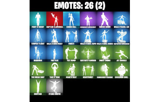 UNIQUE - Poseidon, Zeus [15 Skins, 47 Axes, 26 Emotes, 43 Gliders and MORE!]