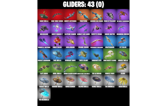 UNIQUE - Poseidon, Zeus [15 Skins, 47 Axes, 26 Emotes, 43 Gliders and MORE!]