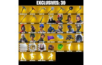 UNIQUE - The Reaper,  Elite Agent  [190 Skins, 238 Axes, 160 Emotes, 170 Gliders and MORE!]