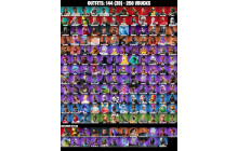 UNIQUE - Lexa, Gumbo [144 Skins, 250 Vbucks, 186 Axes, 158 Emotes, 162 Gliders and MORE!]