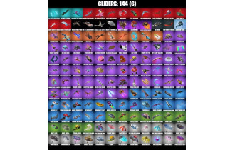 UNIQUE - Eddie Brock, Captain Jones  [138 Skins, 900 Vbucks, 198 Axes, 160 Emotes, 144 Gliders and MORE!]