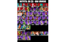 UNIQUE - Meowdas, Undercover Skye [38 Skins, 850 Vbucks, 49 Axes, 51 Emotes, 53 Gliders and MORE!]