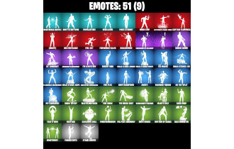 UNIQUE - Meowdas, Undercover Skye [38 Skins, 850 Vbucks, 49 Axes, 51 Emotes, 53 Gliders and MORE!]