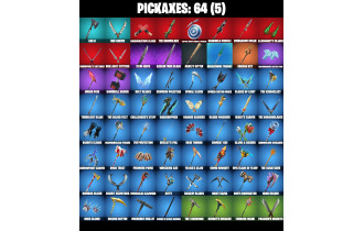 UNIQUE - Harley Hitter ,  Crystal [53 Skins, 950 Vbucks, 64 Axes, 64 Emotes,  66 Gliders and MORE!]