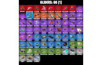 UNIQUE - Harley Hitter ,  Crystal [53 Skins, 950 Vbucks, 64 Axes, 64 Emotes,  66 Gliders and MORE!]