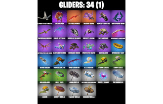 UNIQUE - Darth Vader , Chill Challenger [33 Skins, 450 Vbucks, 35 Axes, 41 Emotes, 34 Gliders and MORE!]