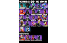 UNIQUE - Skull Commander, Dynamo TNTina [22 Skins, 350 Vbucks, 24 Axes, 23 Emotes, 22 Gliders and MORE!]