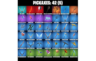 UNIQUE - Blaze, Poseidon [23 Skins, 200 Vbucks, 42 Axes, 32 Emotes, 43 Gliders and MORE!]