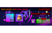 Exclusive Unicorn Lasso [Raise Animals]