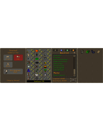 Pure - 1 DEF | TTL: 799 | CL: 73 | QP: 50 [Ava's, Mithril Gloves, DT1, 99 RAN, 99 STR, God Book + MORE!]