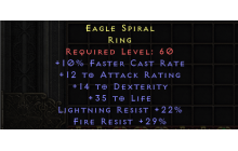 Eagle Spiral [10% FCR | 12 All Att | 14 Dex]