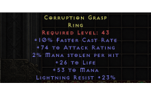 Corruption Grasp [10% FCR | 74 All Att | 2% ML]