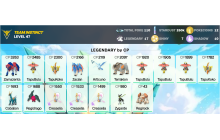 Legendary: 17 | Shiny: 7 | ShinyLegend: 1 [Level: 47 | Stardust: 260.6k | Team: Instinct]