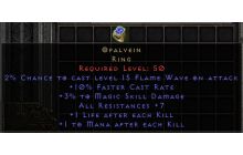 Opal Vein [2% L15 Flame Wave | 10% FCR | 3% Magic Skill Dmg]