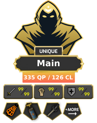 Main | Staker | TTL: 2123 | CL: 126 | QP: 335 [Max Combat, Max Melee, Infernal, Dizana's Quiver, Avernic Defender + MORE!]