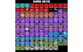 UNIQUE - Vegeta, Bulma  [214 Skins, 1000 Vbucks, 211 Axes, 128 Emotes,108 Gliders and MORE!]