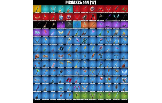 UNIQUE - Fishstick, Solid Snake  [113 Skins, 350 Vbucks, 144 Axes, 121 Emotes, 91 Gliders and MORE!]