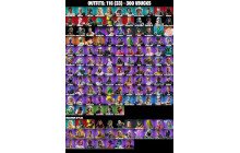 UNIQUE - Psycho Bandit, Backlash  [116 Skins, 300 Vbucks, 157 Axes, 112 Emotes,103 Gliders and MORE!]