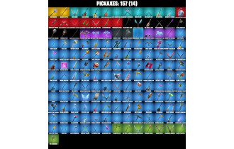 UNIQUE - Psycho Bandit, Backlash  [116 Skins, 300 Vbucks, 157 Axes, 112 Emotes,103 Gliders and MORE!]