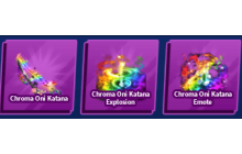 Chroma Oni Katana Set [Blade Ball]