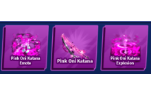 Pink Oni Katana Set [Blade Ball]
