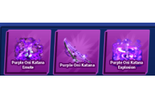 Purple Oni Katana Set [Blade Ball]