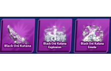 Black Oni Katana Set [Blade Ball]