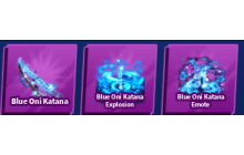 Blue Oni Katana Set [Blade Ball]