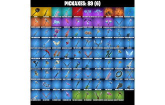 UNIQUE - Backlash , Crystal  [87 Skins, 950 Vbucks, 89 Axes, 67 Emotes, 60 Gliders and MORE!]