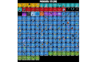 UNIQUE - Star Wand ,  Harley Hitter [98 Skins, 400 Vbucks, 173 Axes, 95 Emotes, 95 Gliders and MORE!]