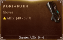 Frostburn [ ⭐️ Affix: HIGH ROLL] Awakening SC